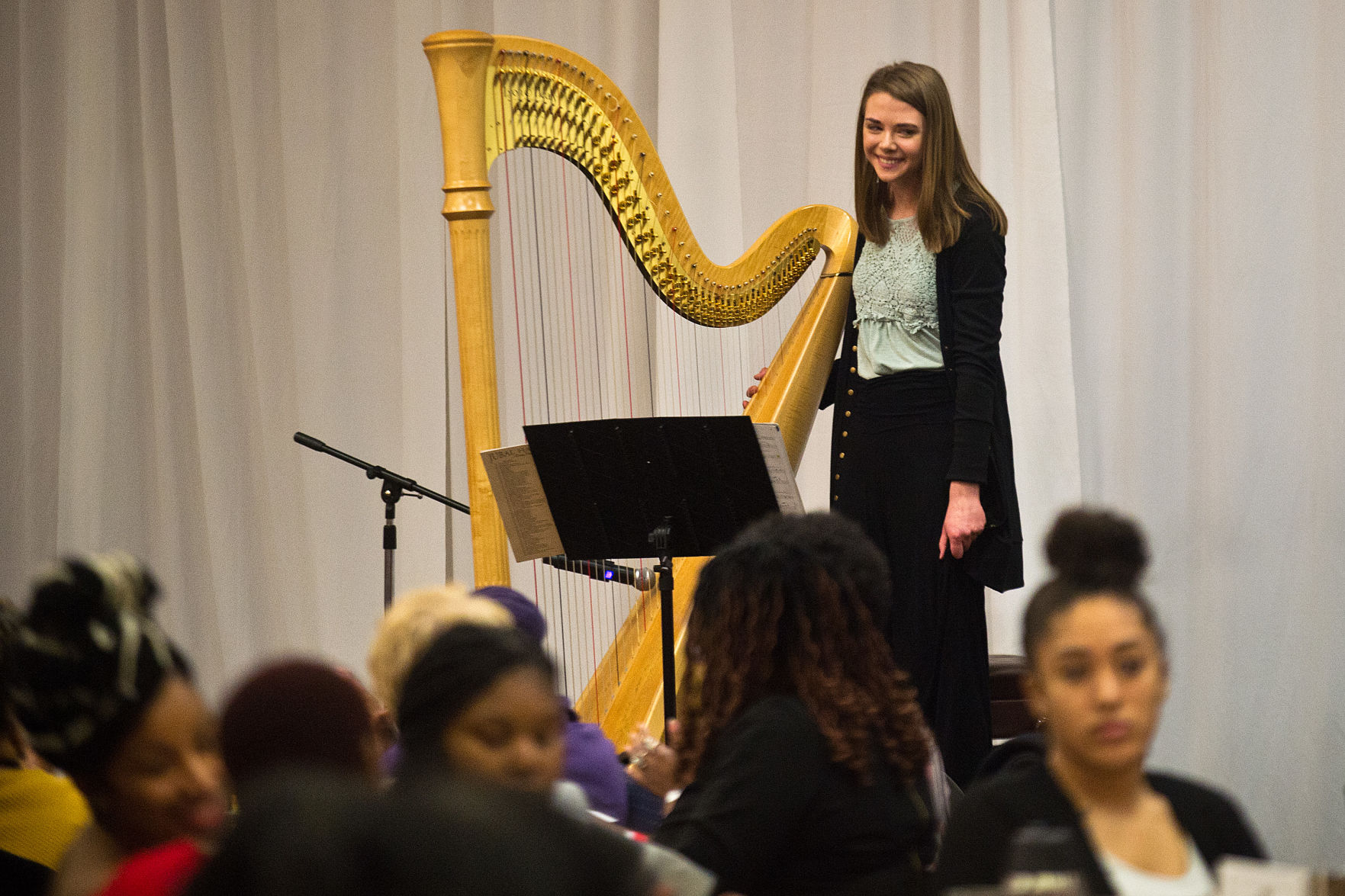 Harpist Megan Heil